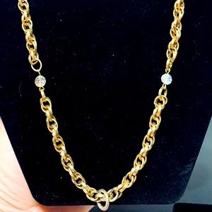 Long Chain, Bead & Pearl Strand Necklace